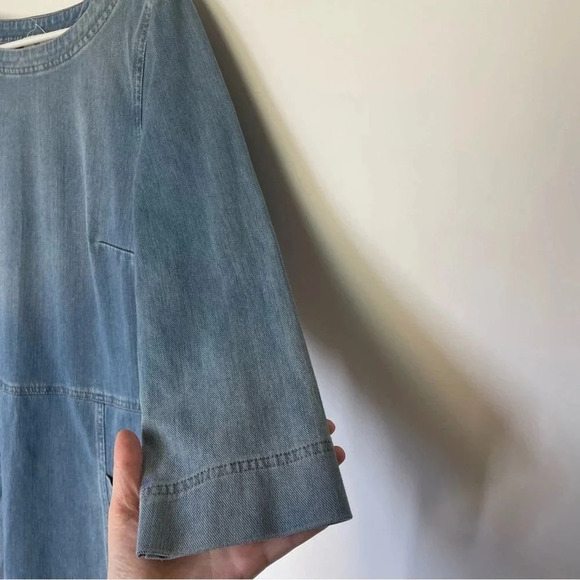 AG Adriano Goldschmeid Denim Knit Cocoon Soft Jean Dress Size Small - Picture 8 of 9